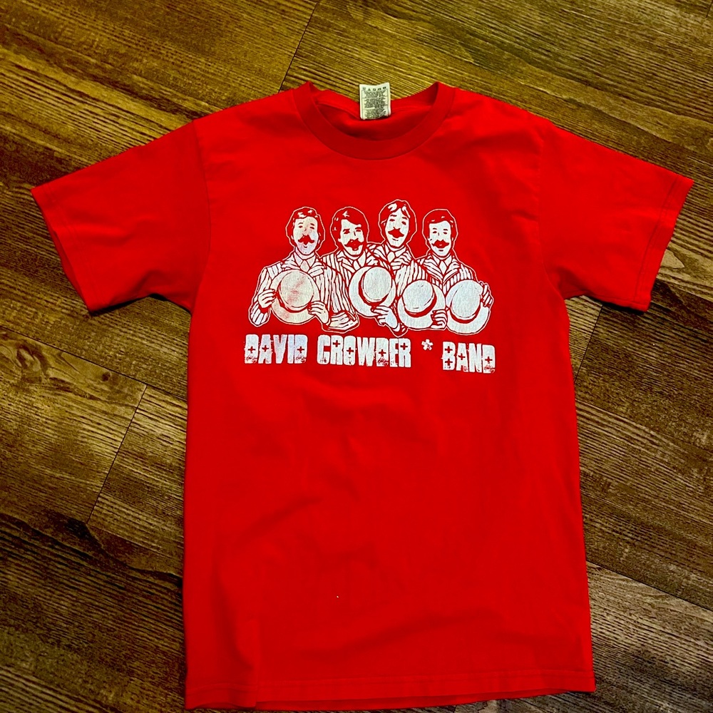 David Crowder Band Red Shirt Mens Small